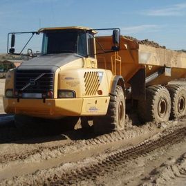 Gravera Moraleja camión para arena